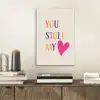 Hart - Valentijn - Tekst aluminium wit klein -sfeer1