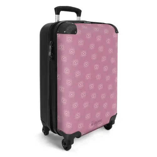Boho - Paars patroon NBS - Handbagage koffer - Kinderen Unisex middel -productfoto_3d