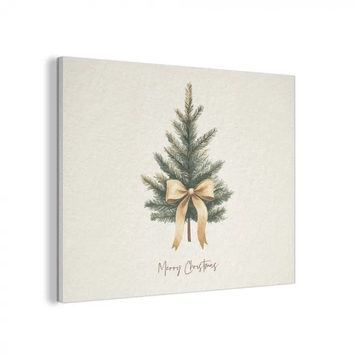Kerstboom - Kerst - Merry Christmas - Beige PET vilt klein -3d
