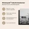 Schotse Hooglander in Monochroom Inductie beschermer vinyl 3mm middel -zzzzzzusp-haakje_NL