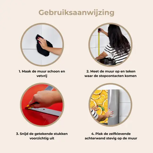 Grafisch - Citroenschijven - Blaadjes keuken achterwand 2 middel 871 -gebruiksaanwijzing_NL