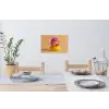 Badeend - Handdoek - Kleurrijk Muursticker klein -eettafel