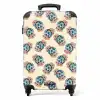 Retro disco bal boekt patroon kleurrijk NBS - Handbagage koffer - Volwassenen Unisex middel -productfoto_recht
