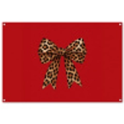 Strik - Sierlijk - Panter - Rood tuinposter los doek groot -3d