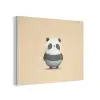 Panda - Beige - Minimalistisch PET vilt klein -3d