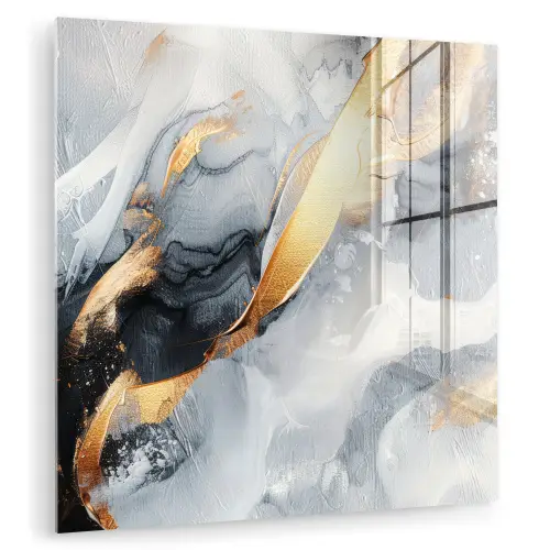 Kunst - Goud - Luxe - Abstract - Modern plexiglas 5mm klein -zzzproduct_nieuw