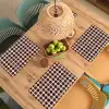 Stippen - Patroon - Bruin Placemat vinyl groot 368 -zzsfeer5_Kitchenyeah-website