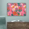 Roze - Bloemen - Wit - Oranje canvas 2cm klein -sfeer4
