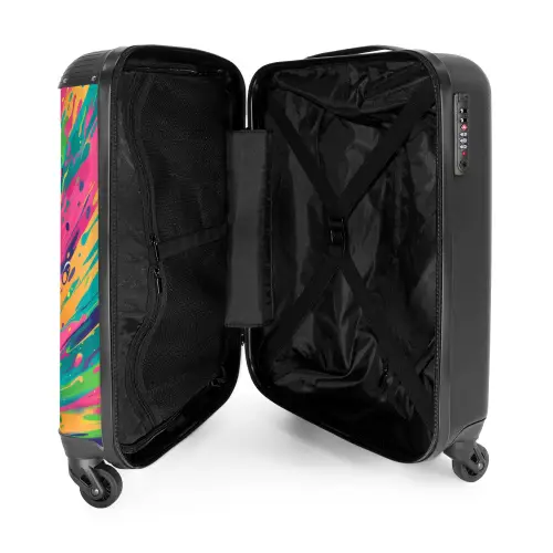 Turbo tijger NBS - Handbagage koffer - Kinderen Unisex middel -binnenkant