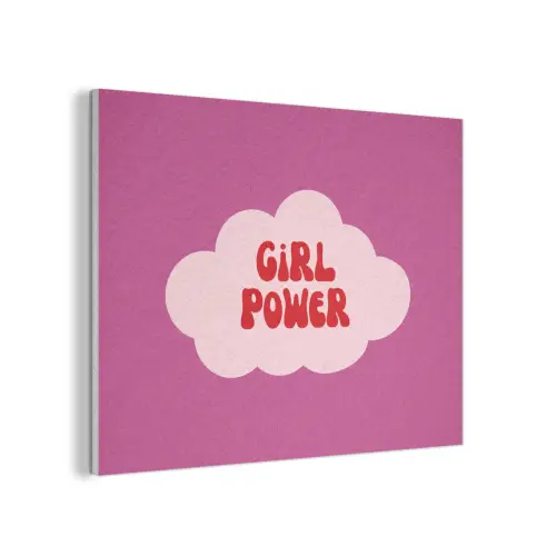 Girl power - Wolk - Roze PET vilt klein -3d