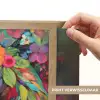 Paard - Bloemen - Schilderij - Natuur - Verf Light Box met batterij (Wandlamp kind) middel -USP_websiteprintNL