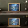 Stad Kuala Lumpur - Skyline - Wolkenkrabbers - Water Light Box met kabel (Tafellamp) klein -sfeer3