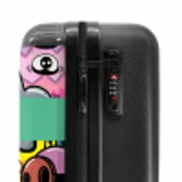 Kleurrijke Monsterparade NBS - Handbagage koffer - Kinderen Unisex middel -slot