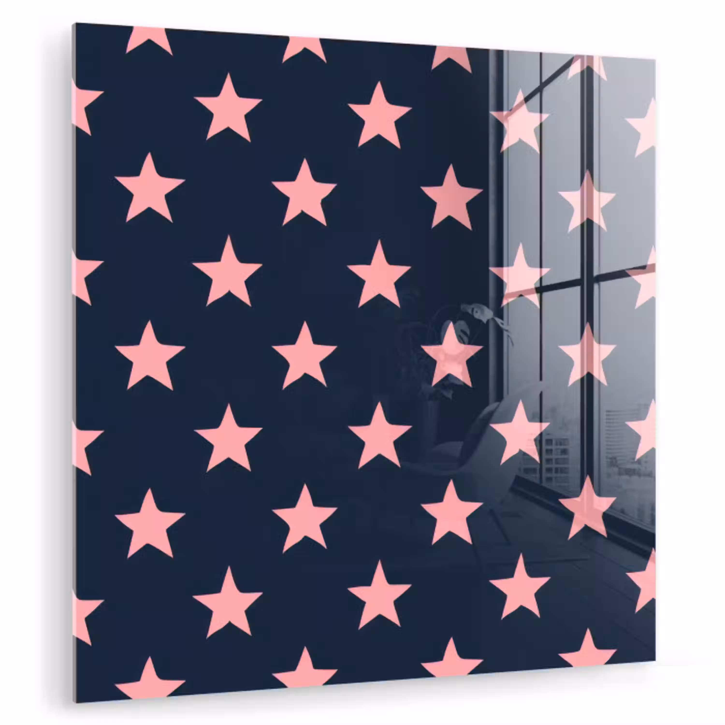 Patroon - Sterren - Roze plexiglas 5mm klein 11 -zzzproduct_nieuw