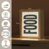 Japandi - Eten - Vintage - Decoratie Light Box met kabel (Wandlamp) klein -USP_websiteoverzichtNL