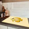 Ovaal - Vis - Geel - Schubben Inductie beschermer vinyl 3mm klein -sfeer3