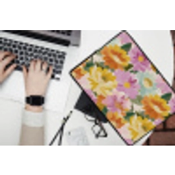 Lelies - Aquarel - Pastel laptophoes neopreen klein 279 -bureau