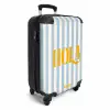 Quotes - Hola babyblauw en roomwit NBS - Handbagage koffer - Kinderen Unisex middel -productfoto_3d