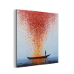 Wolk - Confetti - Boot - Wateroppervlakte aluminium wit klein -3d