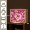 Tie Dye - Hartvorm - Roze Light Box met batterij (Wandlamp kind) middel -USP_websiteoverzichtNL