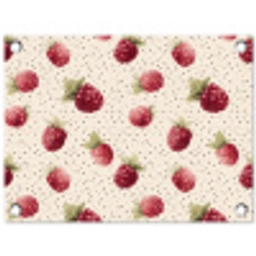 Framboos - Stippen - Rood tuinposter los doek klein 239 -3d