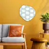 Patroon - Lijn - Design - Hexagon Wandcirkel Organisch Forex 3mm klein 629 -sfeer4