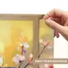 Vogels - Bloemen - Roze Light Box met batterij (Wandlamp) middel -USP_websiteprintNL