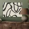 Abstract - Lijnen - Modern - Beige PET vilt klein -sfeer2