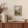 Mozaïekkoepels - Gouden spitsen - Islamitisch Light Box met kabel (Tafellamp) klein -sfeer2