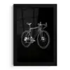 Lijnen - Illustratie - Wit fotolijst zwart zonder passe partout klein -3d