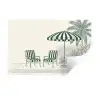 Terras - Illustratie - Groen Muursticker klein -3d