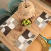 Geometrisch - Geweven structuur - Modern Placemat vinyl groot -zzsfeer5_Kitchenyeah-website