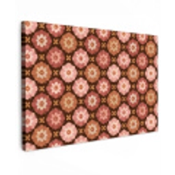 Geometrisch - Bloemen - Kleurrijk canvas 2cm klein 34 -z3d