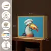 Toekan - Papegaai - Vogel - Koksmuts Light Box met batterij (Wandlamp) middel -USP_websiteoverzichtNL
