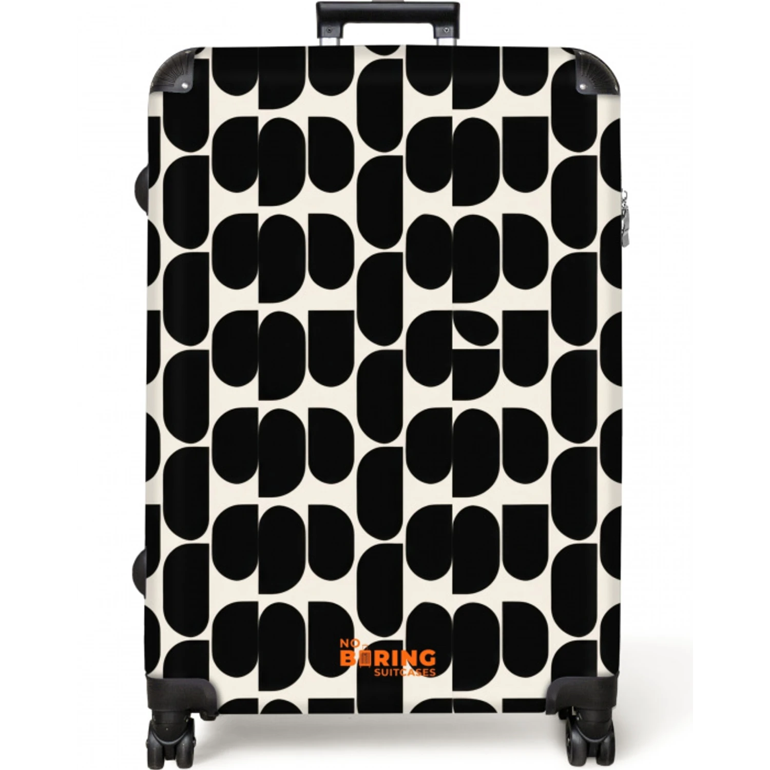 Modern - Patroon - Zwart NBS - Large koffer - Volwassenen Unisex groot -zzzzzzzzkaufland2