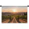 Wijngaard - Zonsondergang - Landschap Wandkleed katoen klein -zz3d