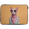 Zonnebril - Kat - Sjaal - Bloemen laptophoes neopreen klein -zkaufland3dotto