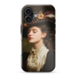 Vrouw - Victoriaans - Portret Toughcase MagSafe Apple iPhone 17 klein -3d