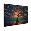 Mozaïek - Kleurrijk - Boom - Takken canvas 2cm klein -z3d