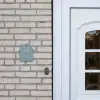 Effen blauwgrijs - Klassiek Naambord Huisje klein -sfeer1