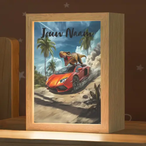 Sportauto - Rood - Dino Light Box met kabel (Kinderlampje) klein -zzz_3d_website