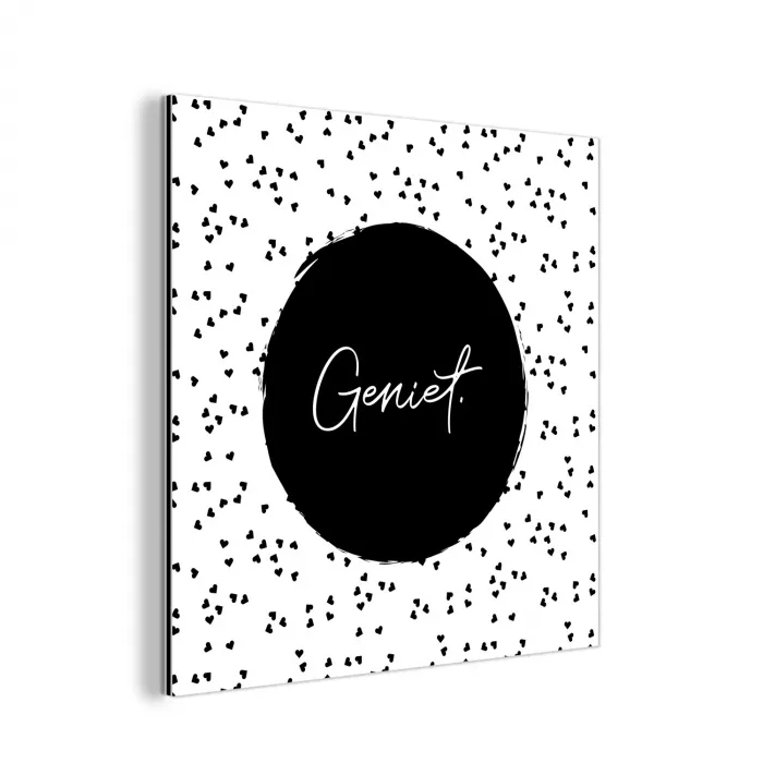Quotes - Geniet - Zomer - Tekst aluminium wit klein -3d