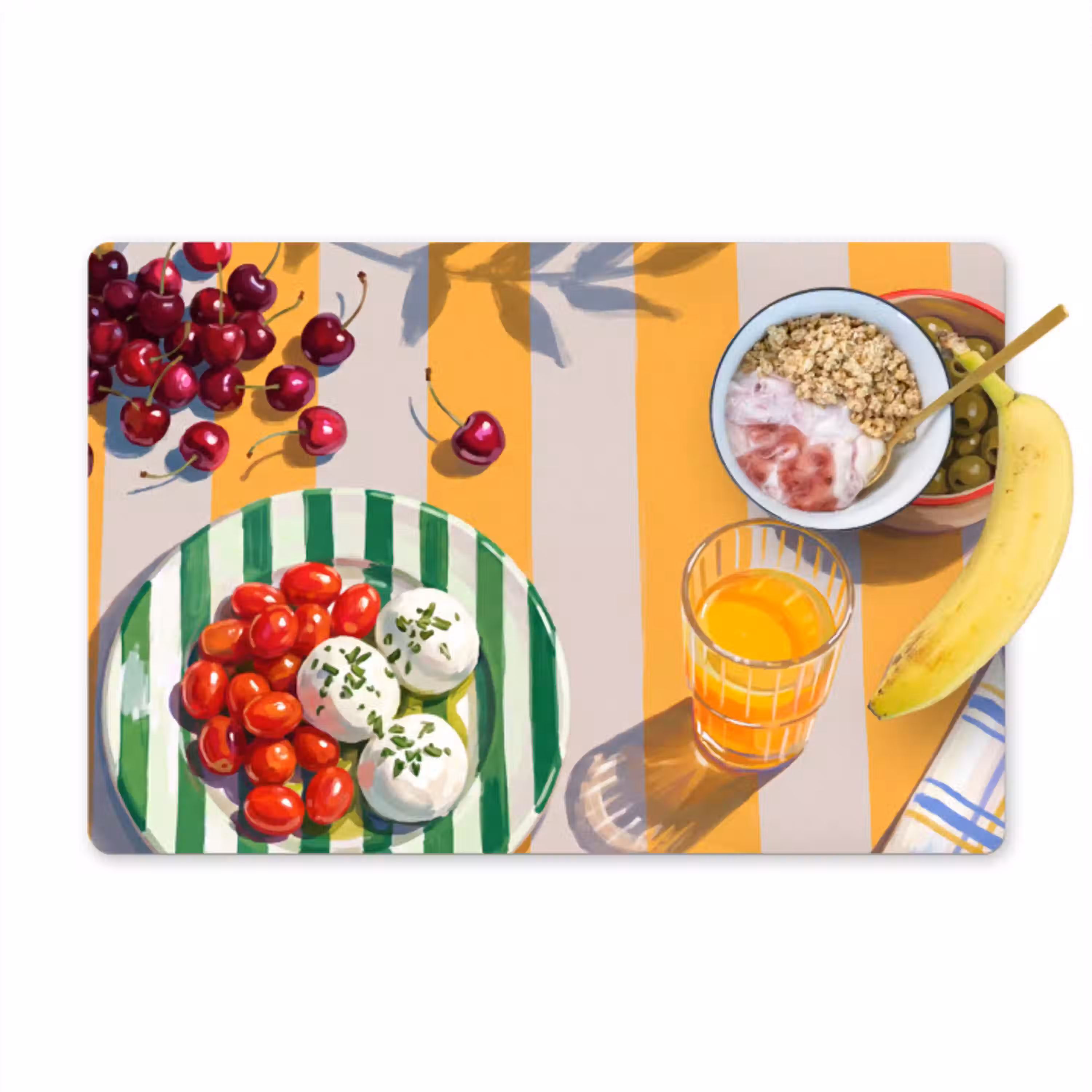 Eten - Zomer - Kleurrijk Placemat vinyl groot -zzzproduct_Kitchenyeah-website