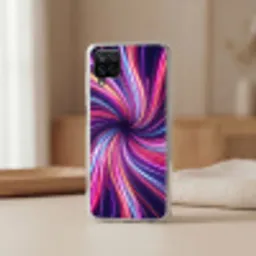 Abstract - Swirl - Futuristic - Neon Telefoonhoesje Samsung Galaxy A12 klein -sfeer2