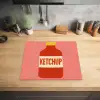 Ketchup - Fles - Rood - Minimalistisch Inductie beschermer vinyl 3mm middel -sfeer5