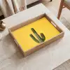 Cactus - Groen - Minimalistisch Dienblad Rechthoek middel -sfeer1