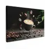 Cappuccino - Kop - Bonen - Bruin canvas 2cm klein -z3d