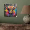 Graffiti - Schotse hooglander - Koe - Kleurrijk plexiglas 5mm klein -sfeer3