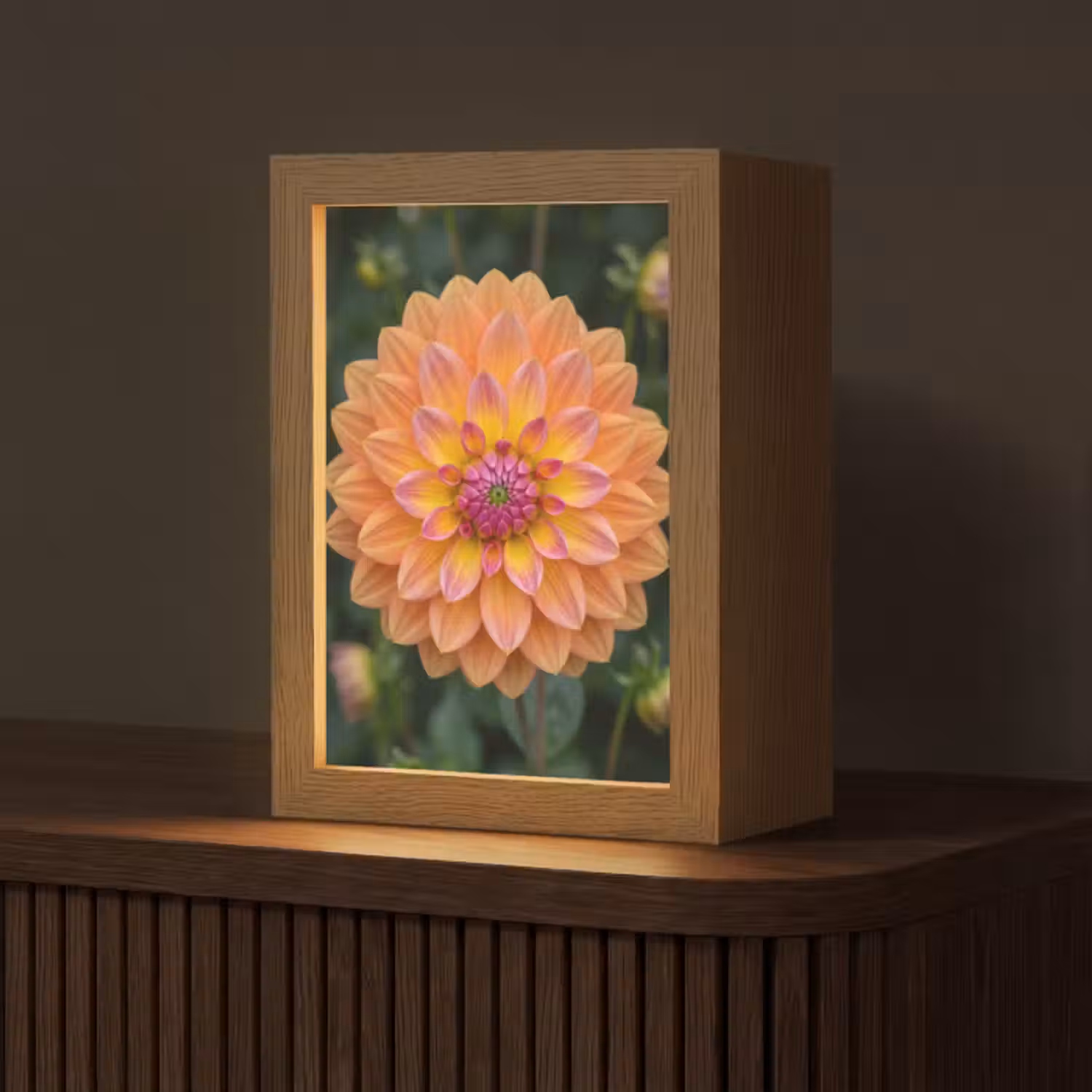 Tafellamp - Dahlia - Bloem - Oranje