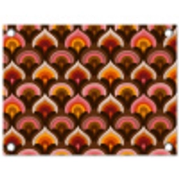 Patroon - Retro - Kleurrijk tuinposter los doek klein 239 -3d